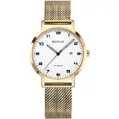 Bering Dameur 18634-334 Classic Hvid/Gul guldtonet stål Ø34 mm