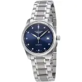 Longines Dameur L2.257.4.97.6 Master Blå/Stål Ø29 mm