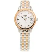 Longines Dameur L4.274.3.92.7 Flagship Hvid/Rosaguldtonet stål Ø26
