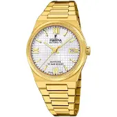 Festina Herreur F20032-1 Swiss Made Sølvfarvet/Gul guldtonet stål