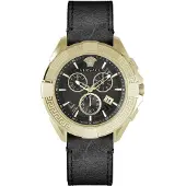 Versace Herreur VE5CA0323 Chrono Sort/Læder Ø46 mm