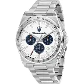Maserati Herreur R8873652007 Velocita Hvid/Stål Ø43 mm