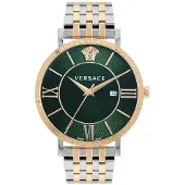 Versace Herreur VENCA0424 V Eternal Grøn/Rosaguldtonet stål Ø42 mm