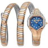 Just cavalli Dameur JC1L193M0065 Glam Evo 7 Blå/Rosaguldtonet stål