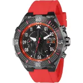 Invicta Herreur 39897 Aviator Sort/Gummi Ø50 mm