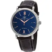 IWC Herreur IW356523 Portofino Blå/Læder Ø40 mm