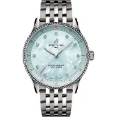 Breitling Dameur A77320E61A2A1 Navitimer 32 Hvid/Stål Ø32 mm