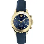 Versace Herreur VEV601423 Signature Blå/Læder Ø44 mm