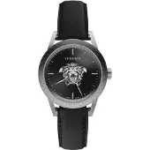 Versace Herreur VERD01220 Palazzo Sort/Læder Ø44 mm
