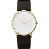Obaku Herreur V143GXGWRB Banke Hvid/Læder Ø39 mm