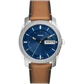 Fossil Herreur FS5920 Machine Blå/Læder Ø42 mm