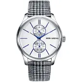 Mark Maddox Herreur HC3017-07 Classic Hvid/Tekstil Ø44 mm