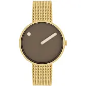 Picto 34001-0914G Brun/Gul guldtonet stål Ø34 mm