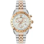 Versace Herreur VE8R00424 Chrono Master Sølvfarvet/Rosaguldtonet
