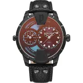 Police Herreur PEWJA0022001 Huntley Brun/Læder Ø48 mm