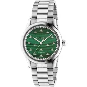 Gucci YA1264176 G-Timeless Grøn/Stål Ø38 mm