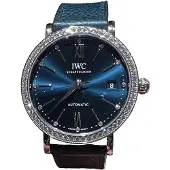 IWC Dameur IW658602 Portofino Blå/Læder Ø37 mm