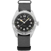 Hamilton Herreur H70315930 Khaki Field Expedition Auto Sort/Tekstil