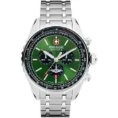 Swiss Military Hanowa Herreur SMWGI0000307 Afterburn Grøn/Stål Ø44