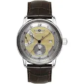 Zeppelin Herreur 8590-5 Friedrichshafen Champagne/Læder Ø42 mm