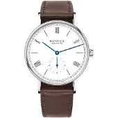 Nomos Glashütte N-236 Ludwig Hvid/Læder Ø37.5 mm