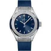 Hublot Dameur 591.NX.7170.RX Classic Fusion Blå/Gummi Ø29 mm