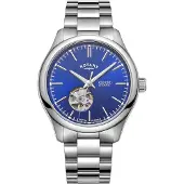 Rotary Herreur GB05095/05 Oxford Blå/Stål Ø40 mm