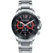 Mark Maddox Herreur HM7003-75 Classic Sort/Stål Ø45 mm