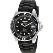 Invicta Herreur 23678 Pro Diver Sort/Gummi Ø40 mm