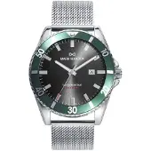 Mark Maddox Herreur HM0139-57 Mission Sort/Stål Ø45 mm