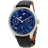 IWC Herreur IW503401 Portuguese Blå/Læder Ø44.2 mm