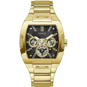 GUESS Herreur GW0456G1 Phoenix Sort/Gul guldtonet stål
