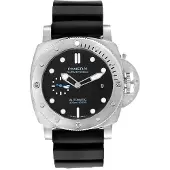 Panerai Herreur PAM01229 Submersible Sort/Gummi Ø44 mm
