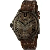 U-BOAT Herreur 9600 Darkmoon Brun/Læder Ø44 mm