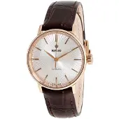 Rado Dameur R22865115 Coupole Sølvfarvet/Læder Ø32 mm