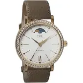 IWC Dameur IW659602 Portofino Sølvfarvet/Læder Ø37.1 mm