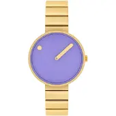 Picto 34033-2914 Lilla/Gul guldtonet stål Ø34 mm