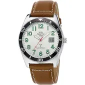Master Time Herreur MTGA-10856-41L Classic Sølvfarvet/Læder Ø42 mm