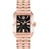 Philipp Plein Dameur PWMAA0822 Offshore Brun/Rosaguldtonet stål Ø30