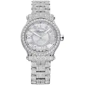 Chopard Dameur 275378-1001 Happy Sport Hvid/18 karat hvidguld Ø33 mm