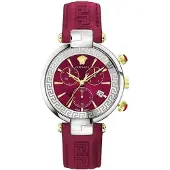 Versace Dameur VE2M00821 Revive Rød/Læder Ø41 mm