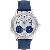 Mont Blanc Herreur 129764 Star Legacy Sølvfarvet/Læder Ø43 mm