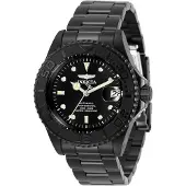 Invicta Herreur 33052 Pro Diver Sort/Stål Ø40 mm