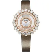 Chopard Dameur 209436-5002 Happy Diamonds Sølvfarvet/Satin Ø36 mm