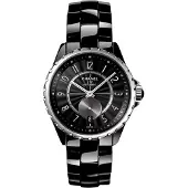 Chanel Dameur H3836 J12 Sort/Keramik Ø36.5 mm