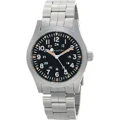 Hamilton Herreur H69529133 Khaki Field Sort/Stål Ø42 mm