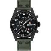 Swiss Military Hanowa Herreur SMWGC0000430 Thunderbolt Sort/Læder