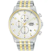 Lorus Herreur RM338JX9 Dress Hvid/Gul guldtonet stål Ø43 mm