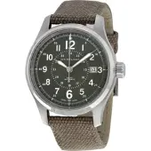 Hamilton Herreur H32705521 Sølvfarvet/Læder Ø42 mm