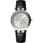 Versace Herreur VE2B00121 V Race Sølvfarvet/Læder Ø43 mm